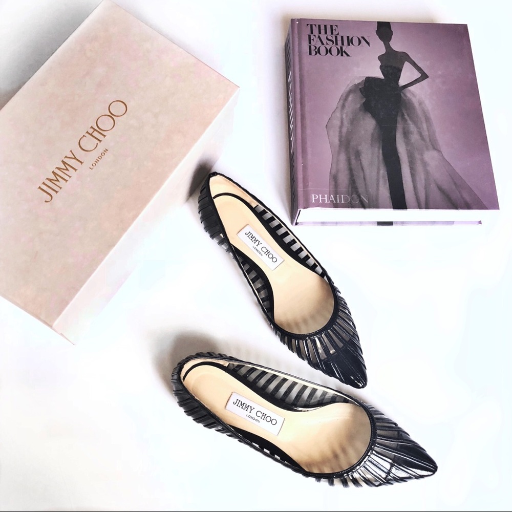 SALE | Jimmy Choo Romy PVC Flats Patent Leather